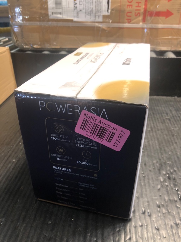 Photo 1 of POWERASIA 6 Pack 6 Inch LED Recessed Lights with Junction Box, Recessed Lighting 6 Inch 5CCT Dimmable 2700K-6000K,15W 1200lm Canless Downlight-ETL and Energy Star Certified