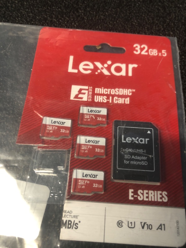 Photo 2 of **MISSING 1** Lexar E-Series 32GB Micro SD Card 5 Pack