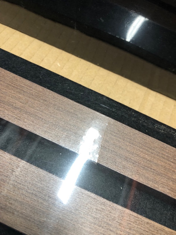 Photo 5 of ***DAMAGED - CRACKED - SEE PICTURES***
Ritollo Wood Panels for Wall and Ceiling, 94.5"×11" Wall Panels for Interior Wall Decor, 3D Wood Slat Walnut 2 Pack