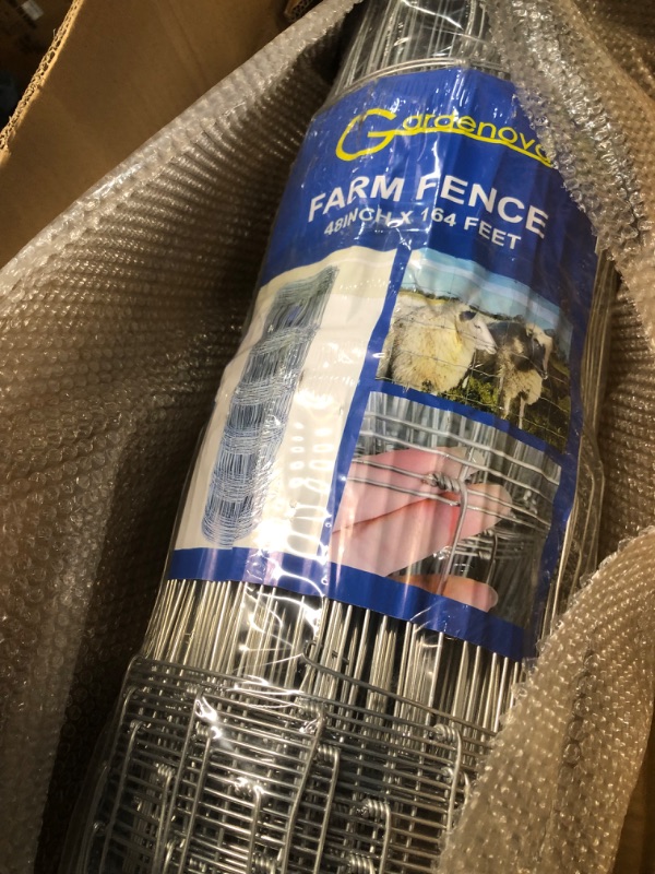Photo 1 of ***FACTORY SEALED***
Livestock Fence, 4ft x 164ft Galvanized Cattle Fence, Deer Fence,Heavy Zinc Coating Wire Fencing,Farm Fence