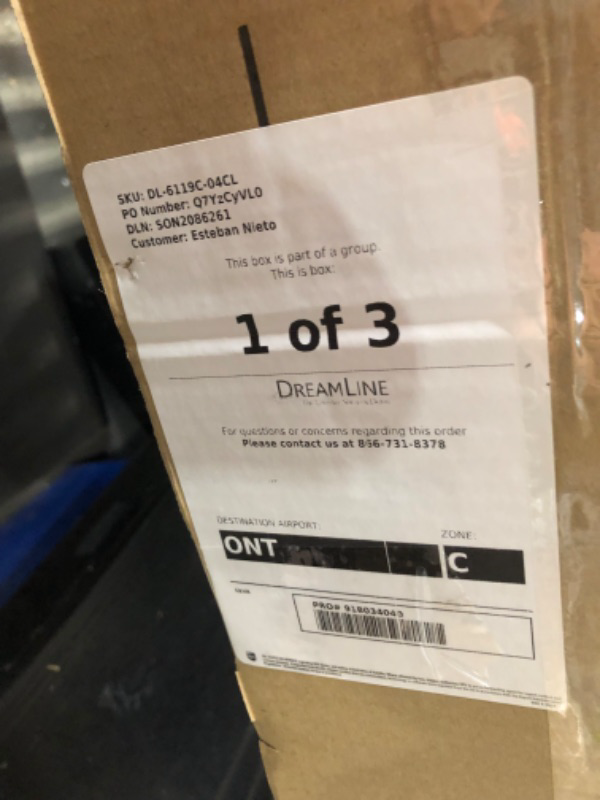 Photo 6 of ***NON REFUNDABLE, PARTIAL SET*** BOX 1 OF 3 ONLY
DreamLine DL-6119C-04CL Infinity Z Sliding Shower Kit, 36 in. D x 60 in. W x 76 3/4 in. H, Brushed Nickel