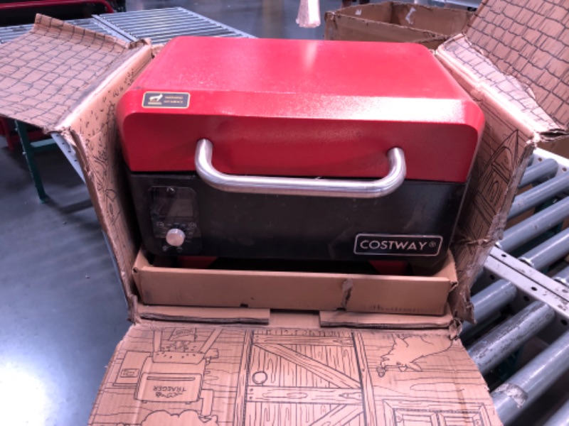 Photo 4 of ***NONREFUNDABLE - THIS SALE FINAL -  PARTS ONLY - SEE COMMENTS***
COSTWAY Outdoor Portable Tabletop Pellet Grill and Smoker with Digital Control System for BBQ