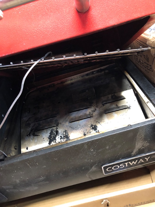 Photo 1 of ***NONREFUNDABLE - THIS SALE FINAL -  PARTS ONLY - SEE COMMENTS***
COSTWAY Outdoor Portable Tabletop Pellet Grill and Smoker with Digital Control System for BBQ