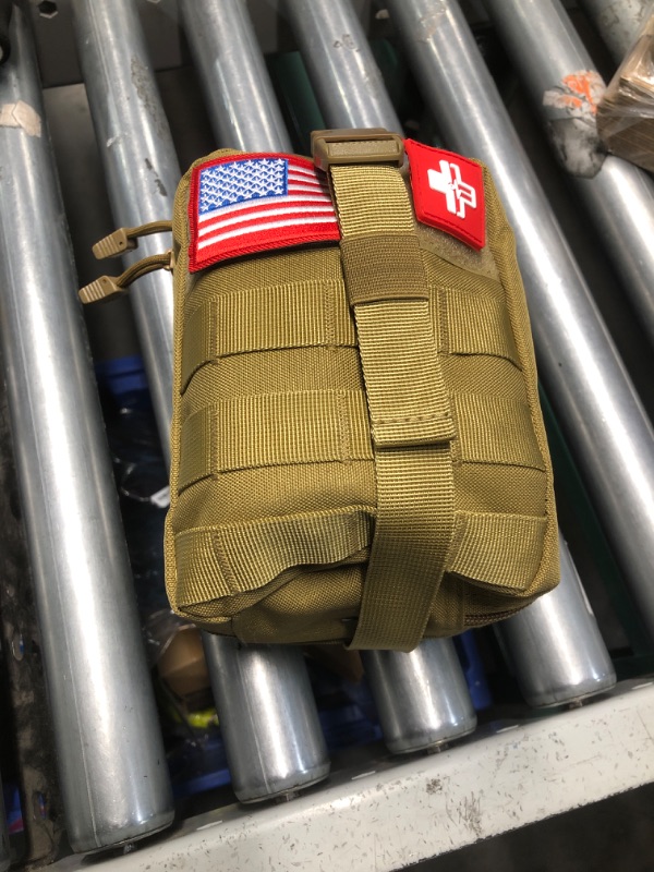 Photo 2 of [Upgrade] Survival First Aid Kit Outdoor Molle System with Tactical Gear Set Trauma Kit for Camper Travel Hunting Hiking and Adventures