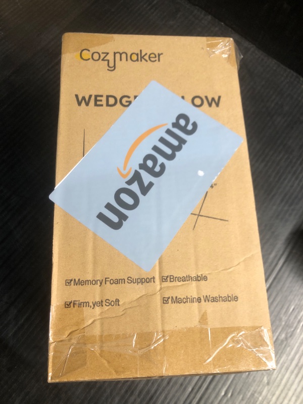 Photo 2 of ***FACTORY SEALED*** Cozymaker 7.5" Bed Wedge Pillow for Sleeping After Surgery, Back Support, Leg Elevation, Gerd Acid Reflux, Neck Pain, Snoring, Cooling Memory Foam Triangle Incline Wedge, Removable Washable Cover