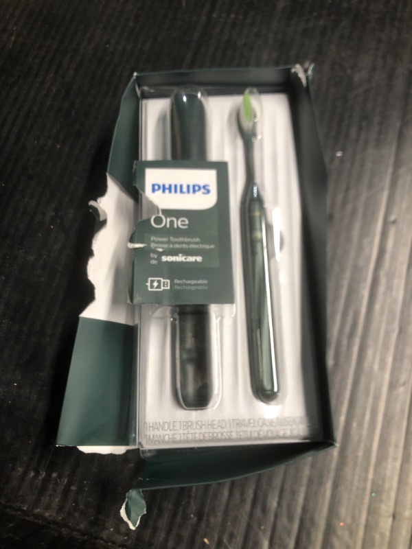 Photo 2 of ***NON-REFUNDABLE*** Philips One by Sonicare Rechargeable Toothbrush, Green, HY1200/28