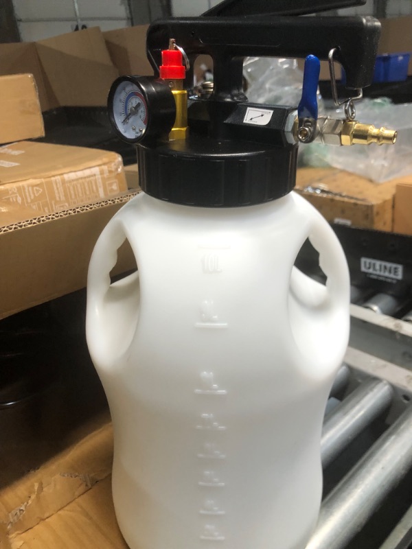 Photo 1 of Handor 10L Pneumatic Fluid Extractor Dispenser Set Transmission Fluid Pump with 15pcs ATF Adapters ATF Refill Tool Kit Automotive Pneumatic Oil Extractor