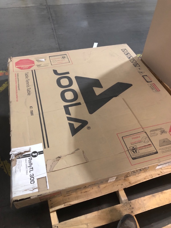 Photo 3 of ** TRUCK/TRAILER PICKUP ONLY***   JOOLA Rally TL - Professional MDF Indoor Table Tennis Table w/ Quick Clamp Ping Pong Net & Post Set - 10 Minute Easy Assembly - Corner Ball Holders - USATT Approved - Ping Pong Table w/ Playback Mode