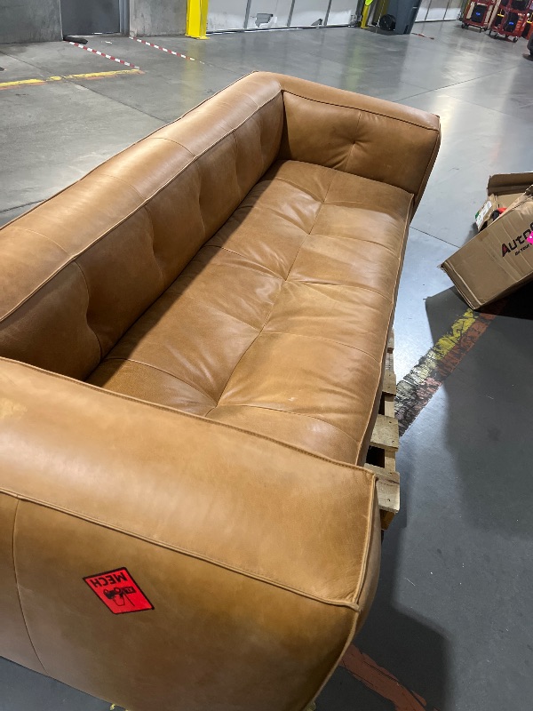 Photo 2 of ***TRAILER PICKUP ONLY***POLY & BARK Capa Sofa in Full-Grain Pure-Aniline Italian Tanned Leather in Saddle Tan