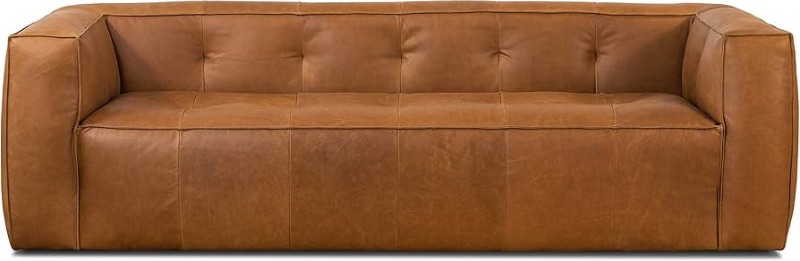 Photo 1 of ***TRAILER PICKUP ONLY***POLY & BARK Capa Sofa in Full-Grain Pure-Aniline Italian Tanned Leather in Saddle Tan