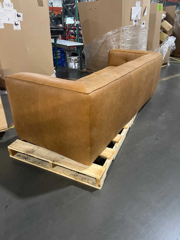 Photo 3 of ***TRAILER PICKUP ONLY***POLY & BARK Capa Sofa in Full-Grain Pure-Aniline Italian Tanned Leather in Saddle Tan