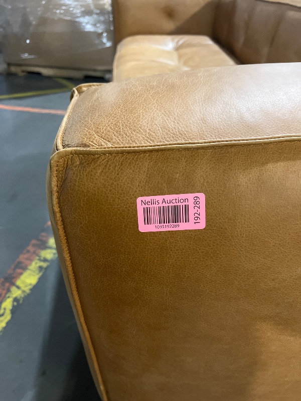 Photo 1 of ***TRAILER PICKUP ONLY***POLY & BARK Capa Sofa in Full-Grain Pure-Aniline Italian Tanned Leather in Saddle Tan