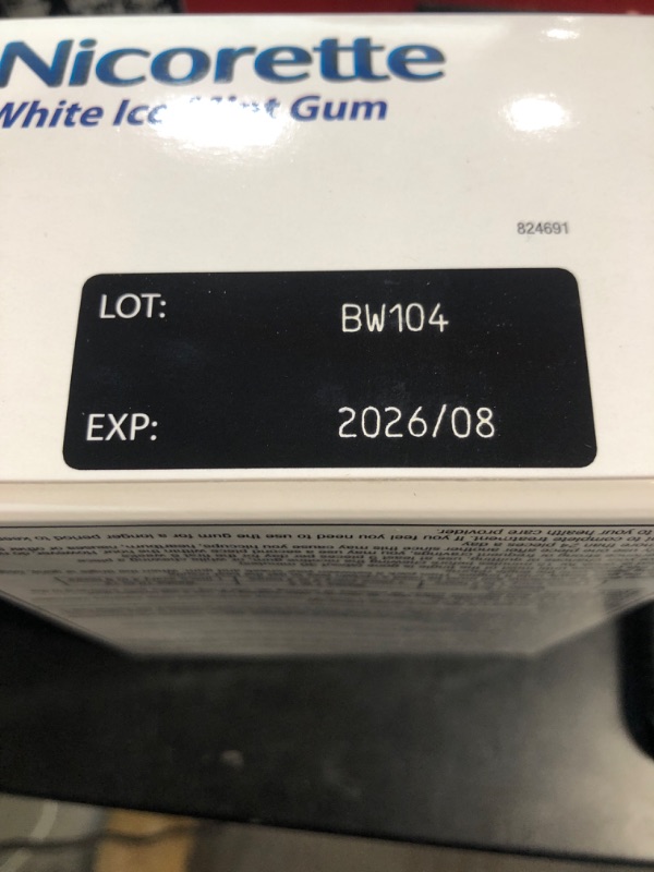 Photo 2 of ***(EXP:8/2026 )NONREFUNDABLE***Nicorette 4 Mg Nicotine Gum to Help Quit Smoking with Behavioral Support Program - White Ice Mint Flavored Stop Smoking Aid, 160 Count
