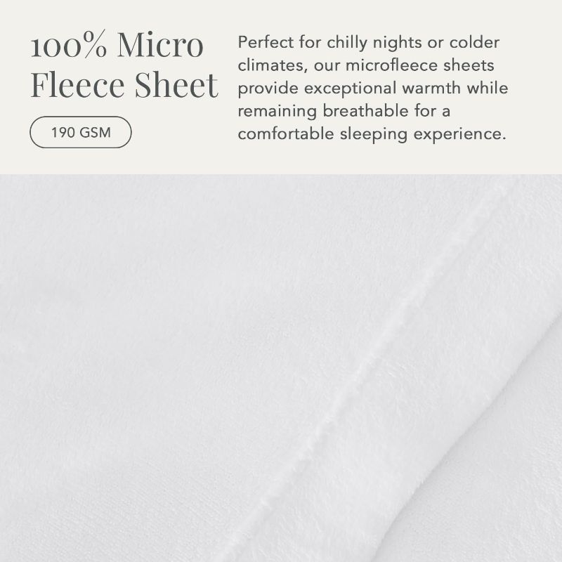 Photo 1 of (READ FULL POST) Micro Fleece Extra Soft Cozy Velvet Plush Solid Sheet Set. Deluxe Bed Sheets with Deep Pockets. Velvet Luxe Collection (KING) 