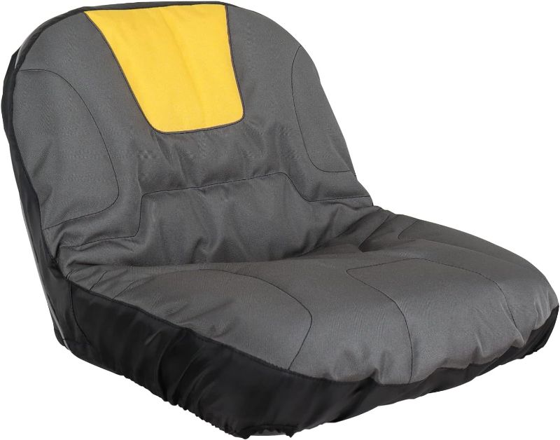 Photo 2 of ***STOCK PHOTO REFERENCE ONLY***Riding Lawn Mower Seat Cover, Oxford Waterproof Tractor Seat Covers with Storage Bag Compatible with John-Deere Husq-Varna Crafts-Man Ku-bota Cub Ca-det for Most Lawnmowers without Armrests