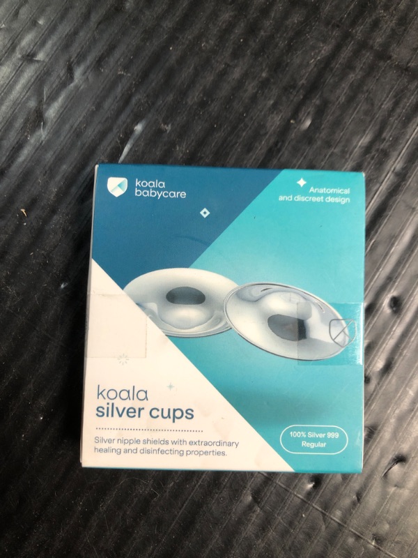 Photo 2 of ***FACTORY SEALED***Koala Babycare The Original Nursing Cups 999 Silver – Nipple Shields for Nursing Newborn - Breastfeeding Essentials Protect and Soothe Cracked Nipples - Standard Size