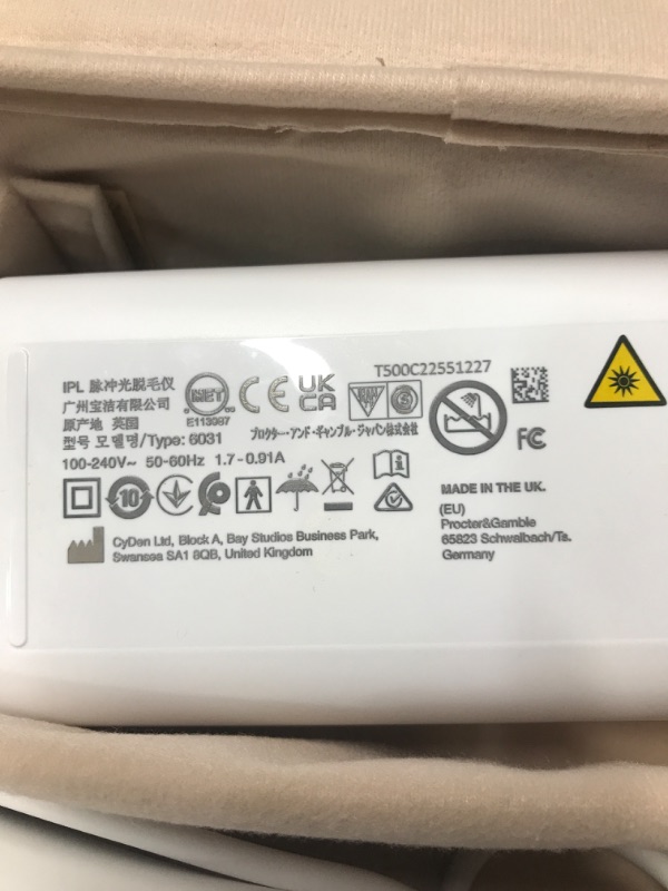 Photo 4 of ***Prev Opened. Missing One Head Attachment*** Braun IPL at Home Laser Hair Removal for Women and Men, Silk Expert Pro 5 PL5137 with Venus Swirl Razor, Long-Lasting Reduction in Hair Regrowth for Body & Face, Corded, PL5137