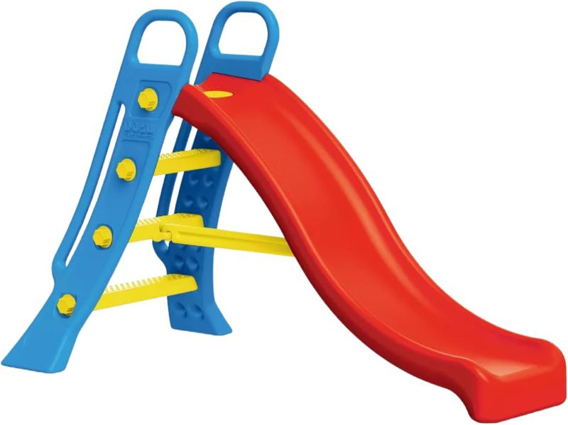 Photo 1 of (UNKOWN MISSING PARTS) Big Water Slide - Colorful Plastic Outdoor Water Slide, Attach to Garden Hose for Water Feature, Indoor Use Too, Kids and Toddlers Ages 2 and up
