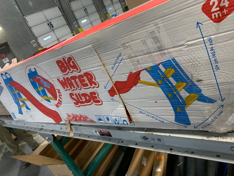 Photo 1 of (UNKOWN MISSING PARTS) Big Water Slide - Colorful Plastic Outdoor Water Slide, Attach to Garden Hose for Water Feature, Indoor Use Too, Kids and Toddlers Ages 2 and up
