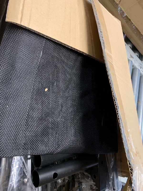 Photo 1 of (partial set) Fishat Black Simple Standard 2 Double Rod Clothing Metal Garment Rack for Hanging Clothes, Rolling Clothes Organizer with Mobile Lockable Wheels