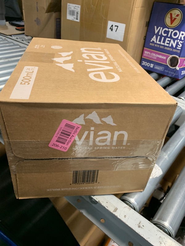 Photo 1 of evian Natural Spring Water, PH Balanced with Natural Electrolytes, 16.9fl oz./500mL Bottles (pack of 24)