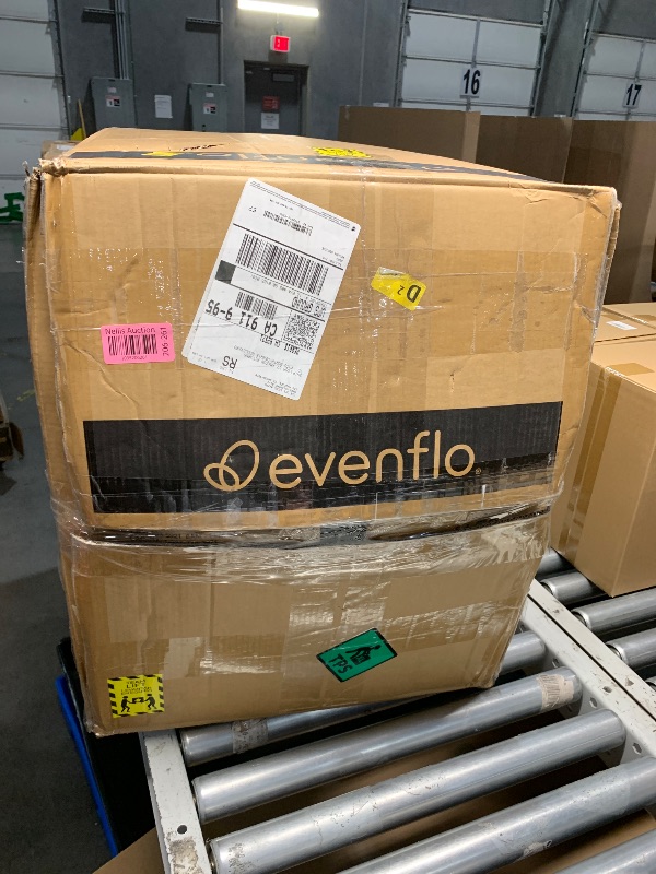 Photo 1 of (missing car seat base) Evenflo Shyft Intuiti Travel System with Revolve180 LiteMax NXT Rotational Infant Car Seat (Fossil Gray)