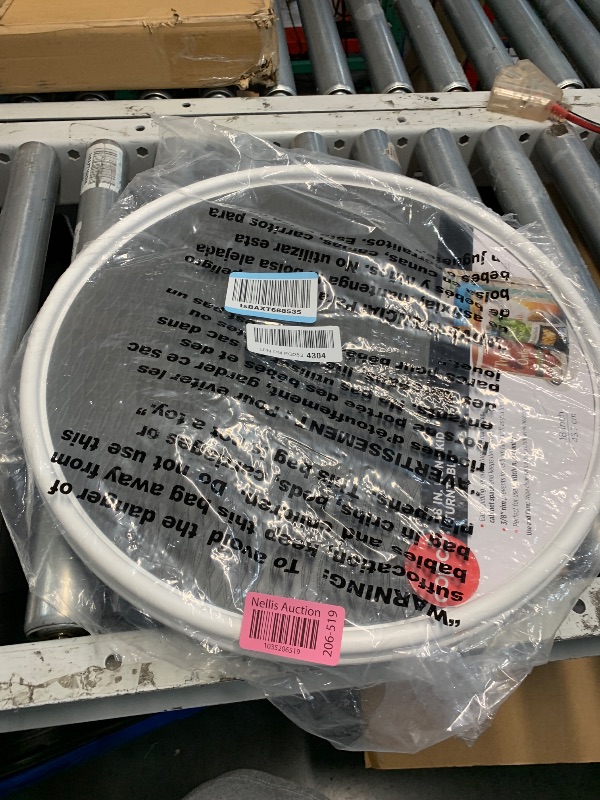 Photo 1 of (BAGGED) Copco 18-Inch Lazy Susan Turntable Organizer, Non-Skid Pantry or Cabinet Spinner for Spices, Condiments, and Bottles, Durable White/ Gray Design