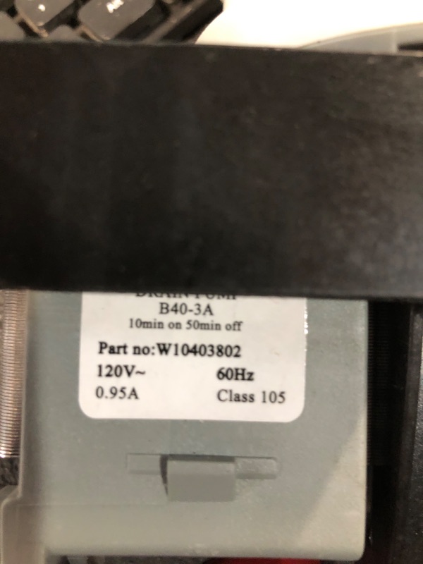 Photo 2 of [2024 UPGRADED] W10536347 W10155921 W10049390 Washer Drain Pump with 3 Mounting Screws - Fit for Whirlpool Kenmore Maytag washer - Replace W10217134 W10281682 AP5650269 by Beaquicy