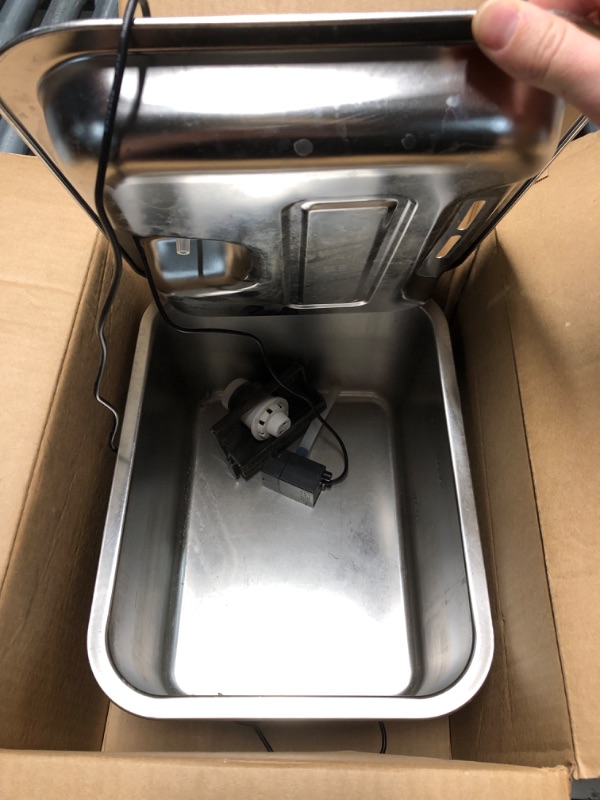 Photo 3 of (READ FULL POST) Large Dog Water Fountain Stainless Steel,3 Gallon Extra Large Big Pet Water Fountain for Large Dogs with 4 Filters,Automatic Dog Water Bowl Dispenser Drinking Fountains,Easy to Clean,Quiet Pump