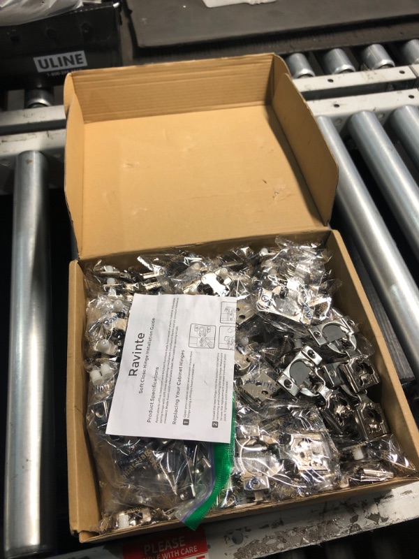 Photo 2 of ***READ NOTES***
Ravinte 60 Pack 30 Pairs 1/2 inch Overlay Soft Close Hinges for Kitchen Cabinet Hinges Satin Nickel Hidden Hinges Stainless Steel Concealed Hinge self Closing