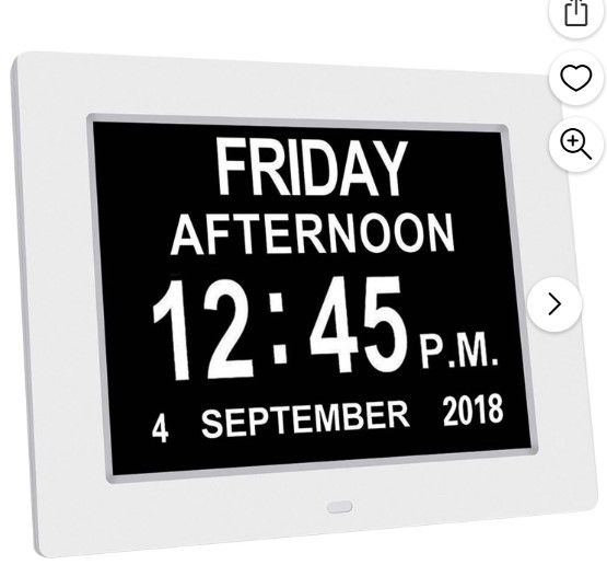 Photo 1 of (READ FULL POST) Newest Digital Calendar Clock Extra Large Non-Abbreviated Day Date Month,Clock with 1 Option for Senior Eldarly Memory Loss Vision Impaired Clock
