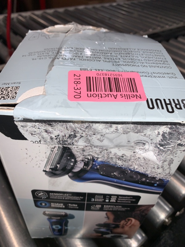 Photo 1 of ***USED - DOES NOT POWER ON - MIGHT NEEDS CHARGED**
Braun Electric Shaver for Men, Series 6 6172cc, Wet & Dry Shave, Turbo & Gentle Shaving Modes, Foil Shaver, Blue
