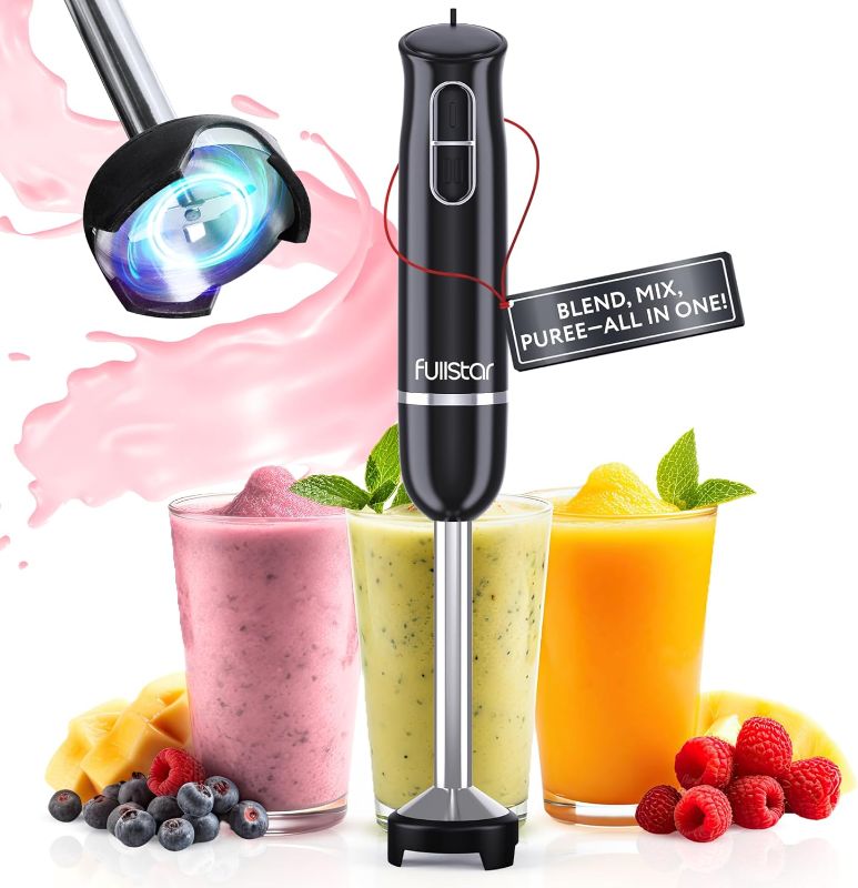 Photo 1 of (READ FULL POST) Fullstar Immersion Blender Handheld - 300W Hand Blender Stick with Pan Protector, 2-Speed Emulsion Hand Blenders Immersion, Hand Mixer Electric Handheld, Stick Blender, Hand Blenders for Kitchen