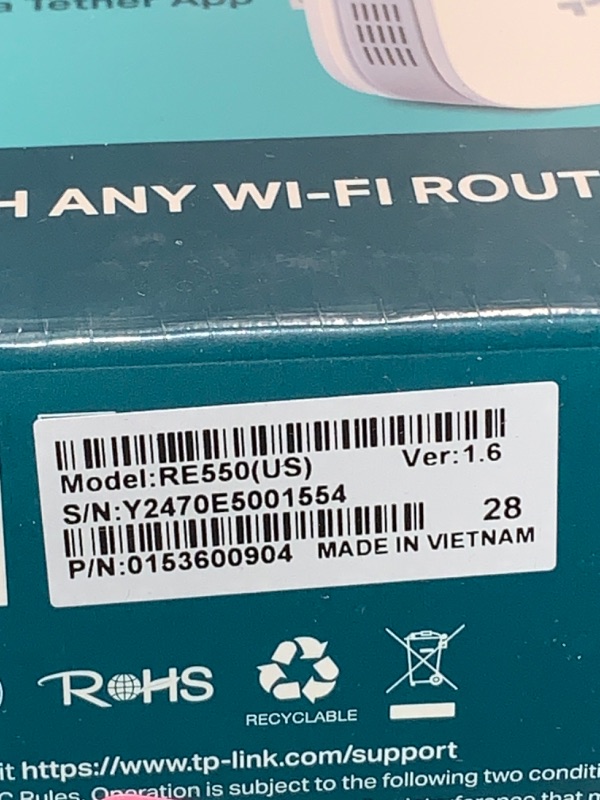 Photo 1 of ***FACTORY SEALED***
TP-Link AC1900 WiFi Extender (RE550)