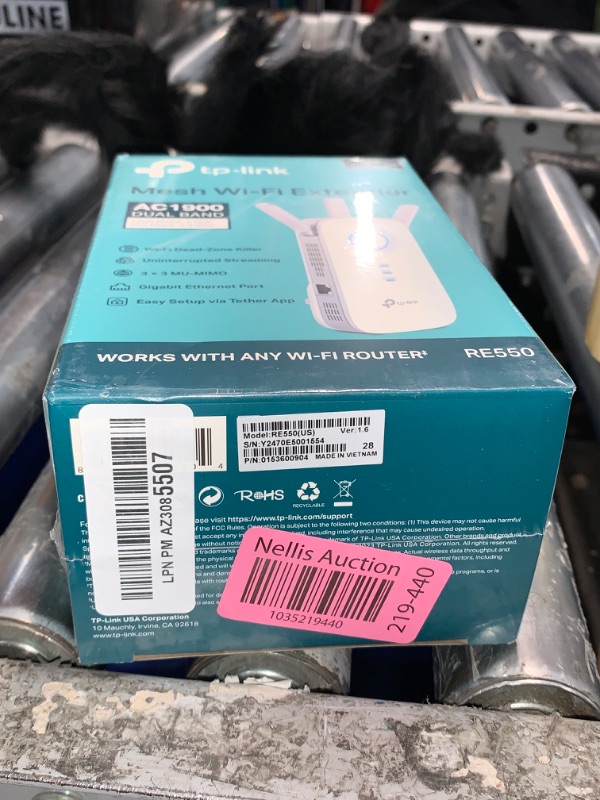 Photo 1 of ***FACTORY SEALED***
TP-Link AC1900 WiFi Extender (RE550)