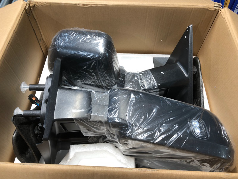 Photo 3 of ***USED - DAMAGED - SEE PICTURES***
OCPTY Tow Mirrors Towing Mirrors Lh Rh Compatible With For 2004-2014 For Ford For F150 Pickup Truck Mirrors Power Adjusted Heated Turn Signal Light With Puddle Light