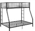 Photo 1 of ***NONREFUNDABLE - THIS SALE FINAL -  PARTS ONLY - SEE COMMENTS***
YCTFG001 Bunk Bed, Metal Slat Construction, Black, Heavy Duty