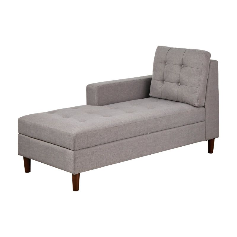 Photo 1 of *** STOCK PHOTO FOR REFERTENCE ONLY***BOX 2 OF 4*** PART ONLY*** ***NONREFUNABLE***  Simple Living Sabrina Chaise Grey