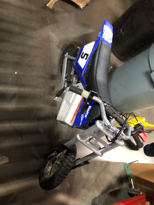 Photo 5 of ***MISSING PARTS - DAMAGED - SEE COMMENTS***
Razor MX350 Dirt Rocket Electric Motocross Bike - Blue