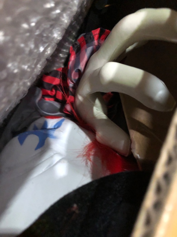 Photo 3 of ****STOCK IMAGE FOR SAMPLE*****
[ Pops Out of Haunted Box ] Halloween Animated Clown in The Box Sound Activated with Creepy Sound, Bouncing Head, LED Eyes, Wearing The Stars and Stripes for Halloween Prop Indoor Outdoor Decorations