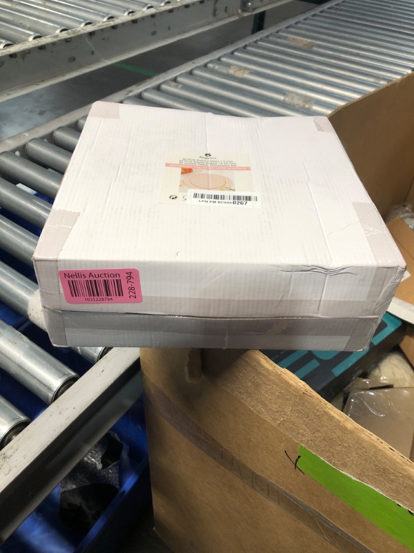 Photo 1 of *** FACTORY SEALED****DaYammi 60PCS Pink Plates,Disposable Pink Plastic Plates With Glitter,Granite Plastic Plates,Heavy Duty Pink Party Plates Include 10.25inch Dinner Plates,7.5inch Dessert Plates for Party