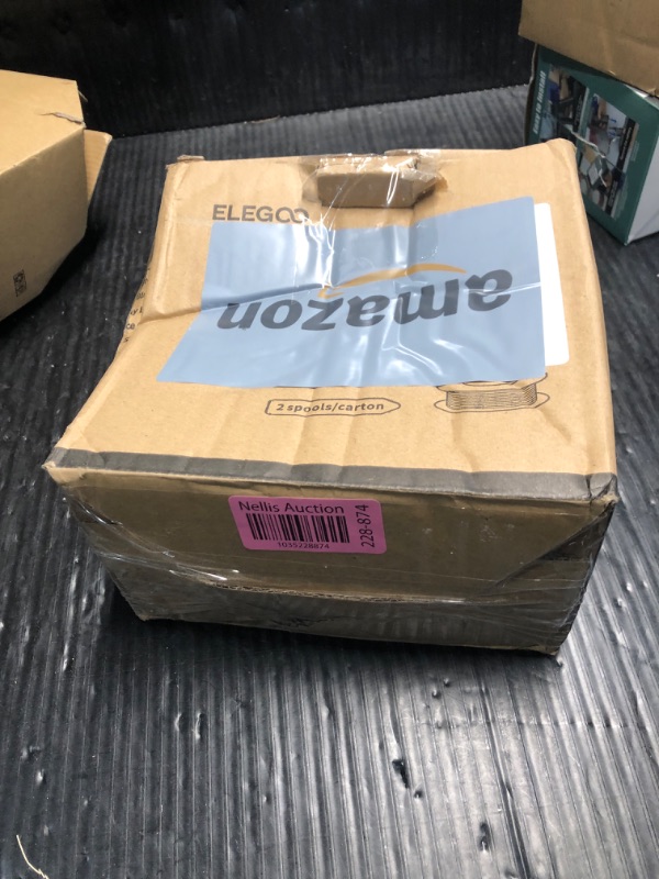 Photo 1 of *** PART ONLY***ONLY 1 ROLL IN THE BOX*ELEGOO PLA Filament 1.75mm White 2KG, 3D Printer Filament Dimensional Accuracy +/- 0.02mm, 2 Pack 1kg Cardboard Spool(2.2lbs) 3D Printing Filament Fits for Most FDM 3D Printers