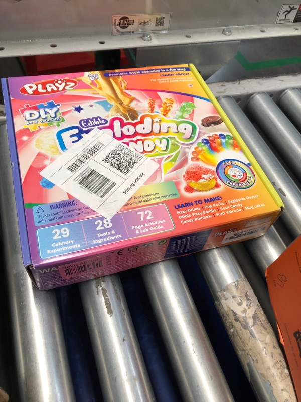 Photo 2 of *** FACTORY SEALED***Playz Edible Exploding Candy Making Science Kit for Kids Ages 8-12 Years Old - Food Science Chemistry Kid Science Kit with 29 Experiments, Educational Science Kits for Boy & Girls