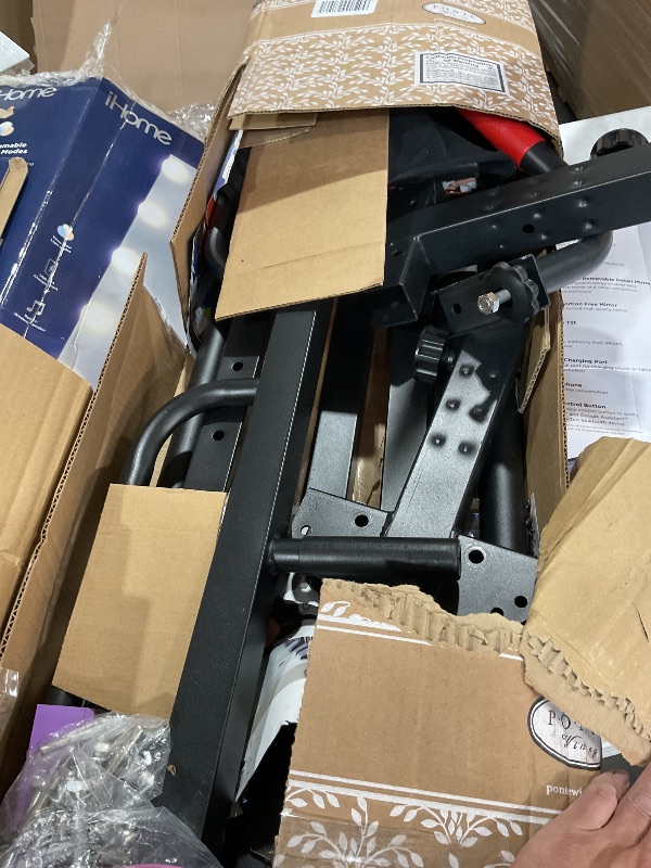 Photo 1 of (May be missing pieces)(See all images)DOBESTS Foldable Power Tower Pull Up Bar Dip Station Adjustable Multifunction Workout Pull Up Tower Station Gym Strength Training Equipment Home Outdoor, Triangular Legs, 700 LBS