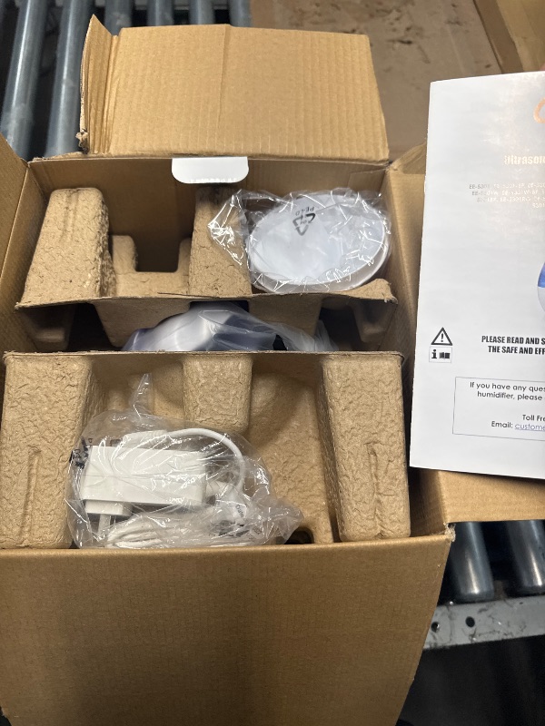 Photo 1 of (BOTTOM FILL DEISN) (FAIR) Crane White Drop Ultrasonic Cool Mist Teardrop Humidifier, 1 Gallon Tank, Baby Humidifier for Nursery, Bedroom, Plants, Office, Adjustable Mist Levels