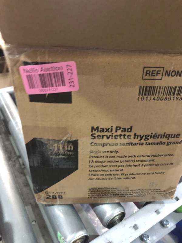 Photo 1 of (full box)Medline Maxi Sanitary Pads with Adhesive Strip