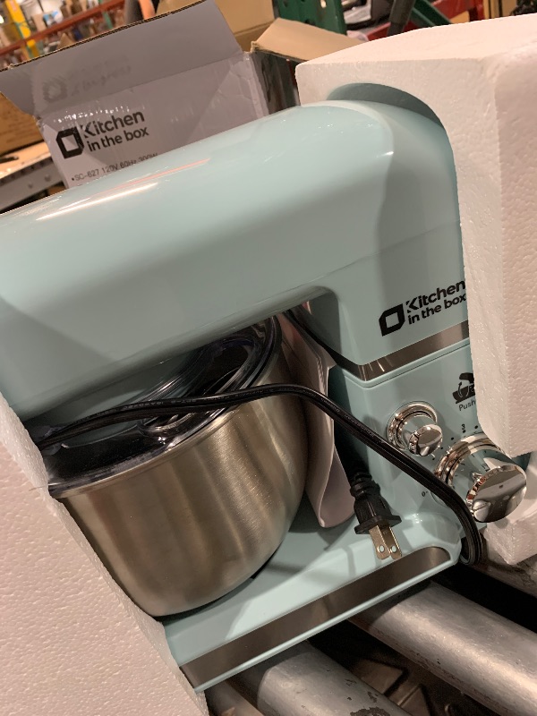 Photo 1 of (see all images) Kitchen in the box Stand Mixer,3.2Qt Small Electric Food Mixer,6 Speeds Portable Lightweight Kitchen Mixer 