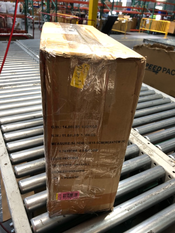Photo 1 of **PARTS ONLY**MISSING UNKNOWN PARTS**
Amazon Basics 16-Inch Pedestal Floor Fan Oscillating Remote, 12-Speed, Energy-Efficient, White