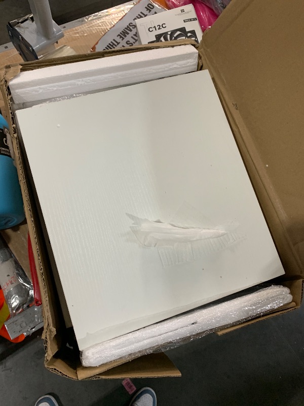 Photo 1 of (PARTS) Furnulem 5 Drawer White Dressers for Bedroom 2 Tier Shelf Storage Small Fabric Dresser for Closet Sturdy Metal Frame Modern Style Storage Cabinets Organization Units for Hallway Rooms