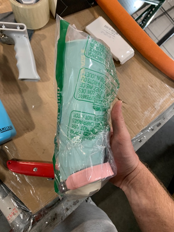 Photo 1 of (DENTED) (USED/FAIR) Stanley IceFlow Flip Straw 2.0 Water Bottle 24 oz | Built-In Straw for Travel and Sports | Lightweight and Leak Resistant | Insulated Stainless Steel | BPA-Free | Poolside